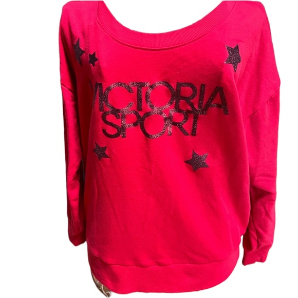 Victoria's Secret Tops - Victorias Secret Sport EUC Red Sweatshirt